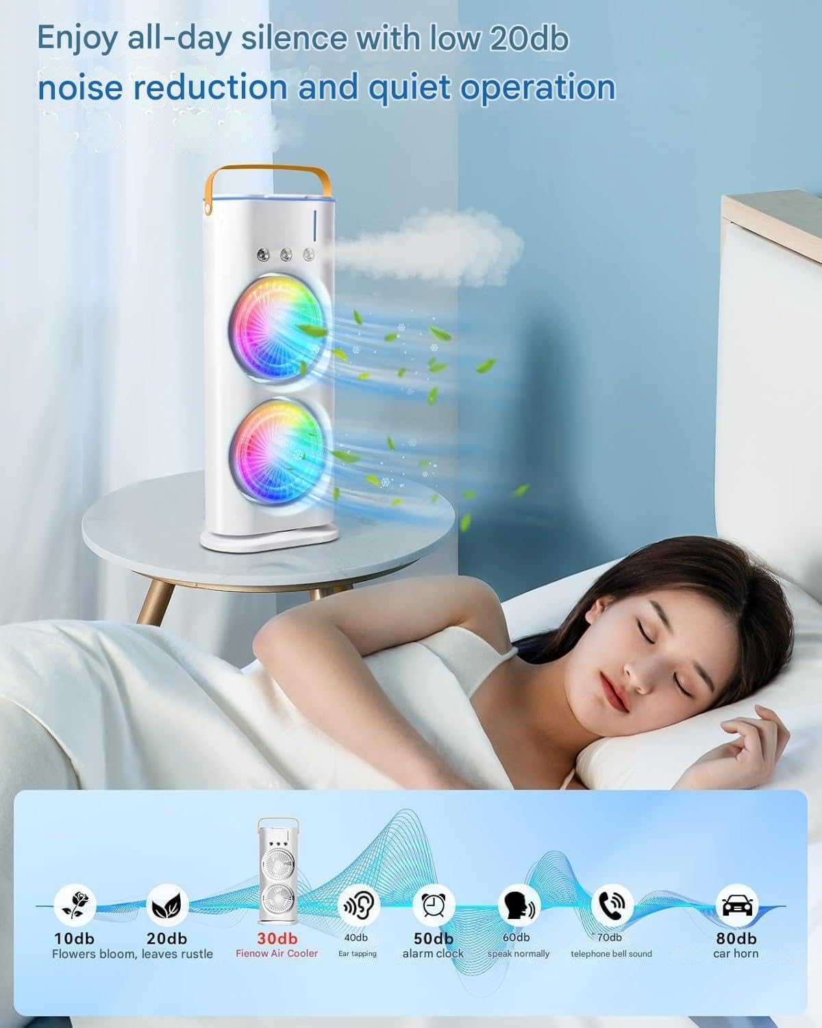 4000mAh Double Ended Spray Fan, Cold Air Fan